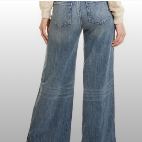 NYDJ Denim - NYDJ Teresa Slit Hem Wide Leg Jeans